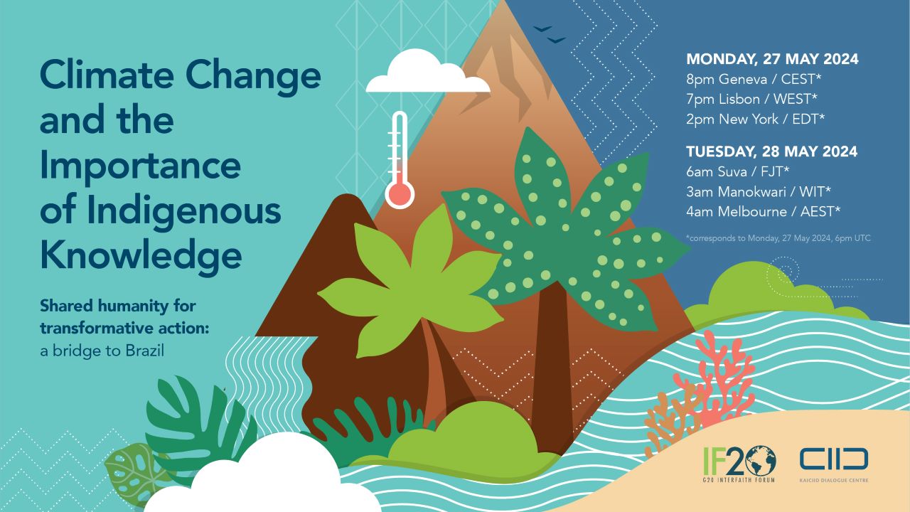 Webinar Climate Change and Indigenous Knowledge Monday 27 May, UTC 6pm