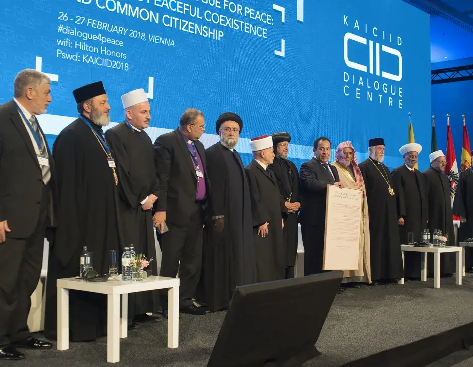 Líderes religiosos musulmanes y cristianos presentan la primera Plataforma de Cooperación y Diálogo Interreligioso del mundo árabe en Viena