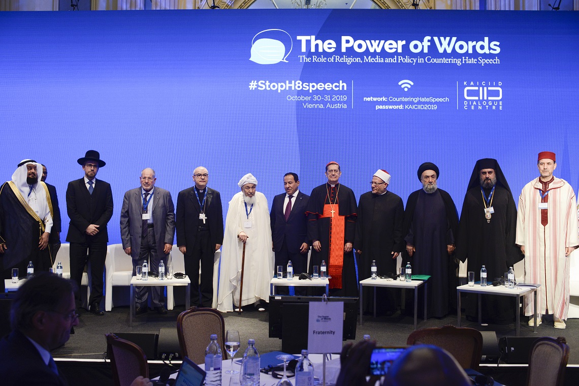 In 2019, KAICIID hosted a large conference in Vienna themed &quot;The Power of Words&quot; to tackle hate speech around the world
