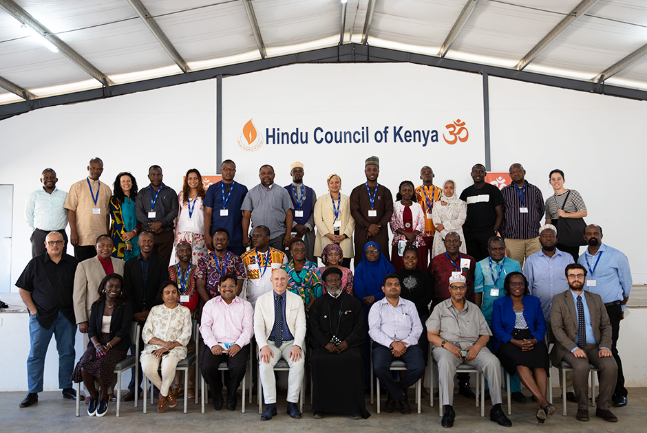 2023 KAICIID Fellows African cohort visited the Hindu Council of Kenya, in Nairobi, where they had a meeting with the Interreligious Council of Kenya