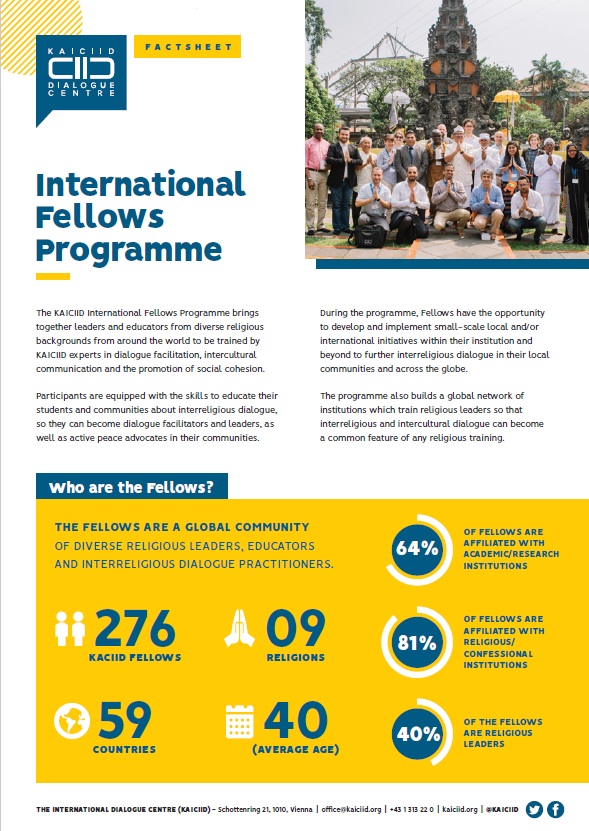 FACTSHEET: KAICIID Fellows Programme