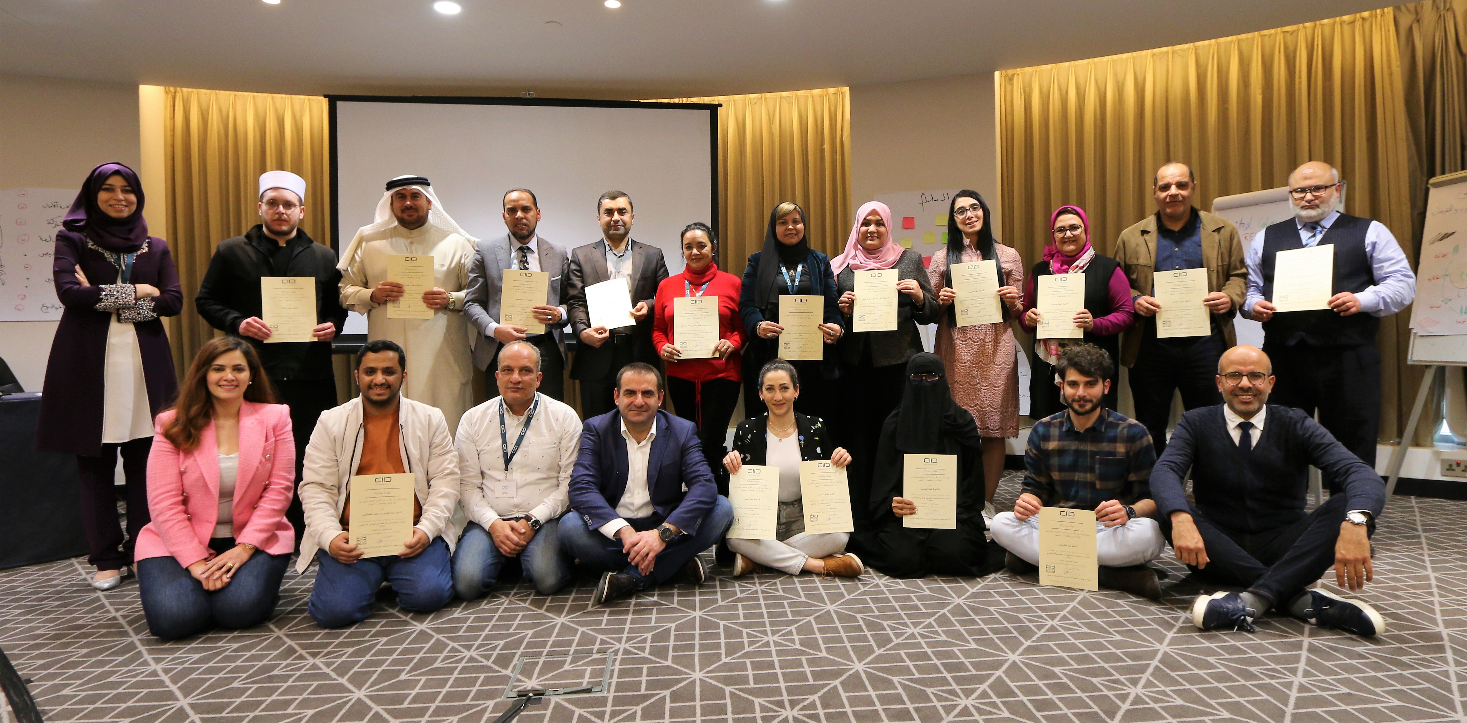 Teilnehmerinnen und Teilnehmer des zweiten Trainings der Fellows in Amman