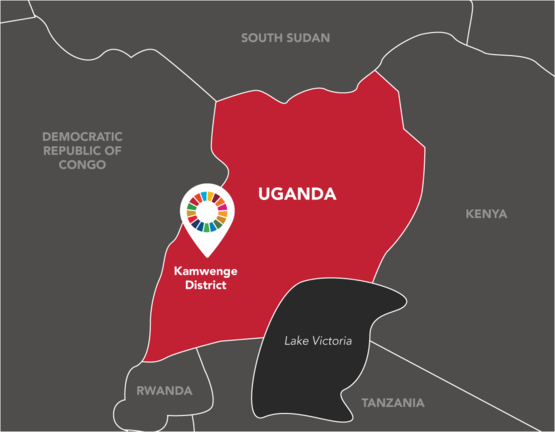 map uganda