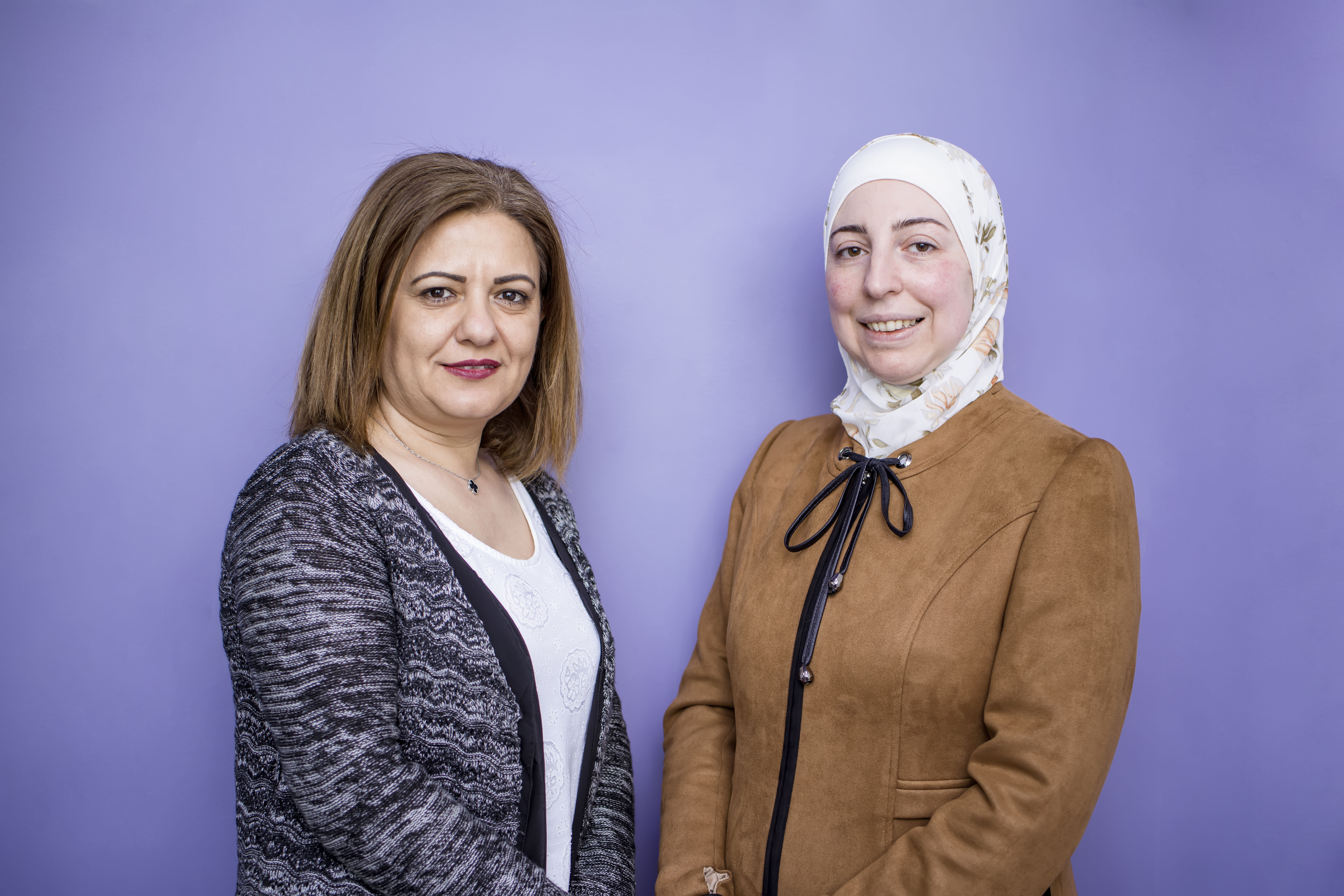 KAICIID Fellows Wafa’ AlMakhamreh and Dr. Rania Alayoubi 