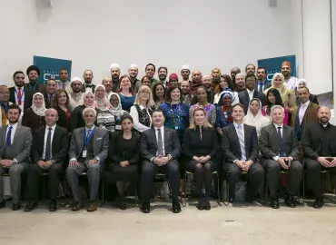 Fellows Group Photo International and Arab cohorts at KAICIID, Vienna, 2 November 2017. Photo: KAICIID