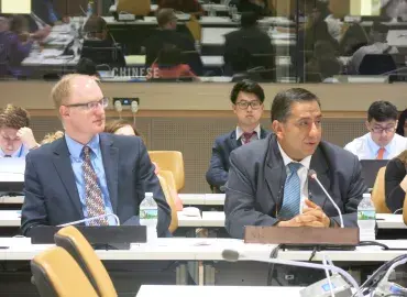 MohammedAbu-Nimerat and PaulColwell at the UN