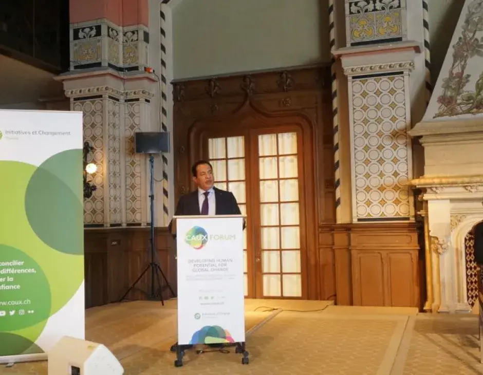 En el Caux Forum de 2018, el Secretario General del KAICIID se hace eco de las llamadas a la acción hacia una paz inclusiva