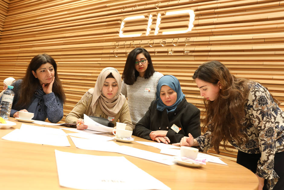 Participants at a workshop hosted by KAICIID´s "Programme for the Social Inclusion of People Seeking Refuge in Europe"