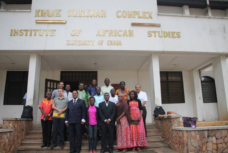 Ambassador Mussie Hailu at the IARJ conference with participants, 27 July 2016, Accra, Ghana. Photo: Mussie Hailu Ambassador Mussie Hailu at the IARJ conference with participants, 27 July 2016, Accra, Ghana. Photo: Mussie Hailu