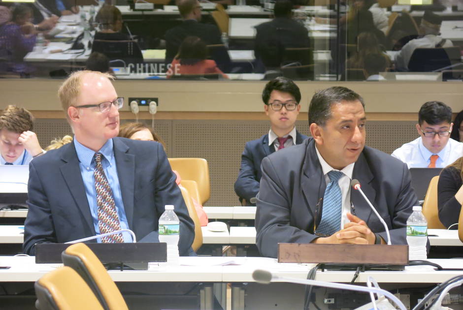MohammedAbu-Nimerat and PaulColwell at the UN MohammedAbu-Nimerat and PaulColwell at the UN