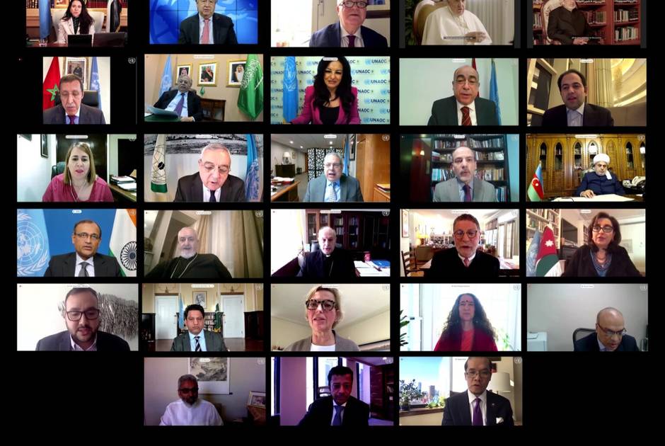 UN leaders, KAICIID Board members and religious leaders on Zoom commemorate the Day of Human Fraternity
