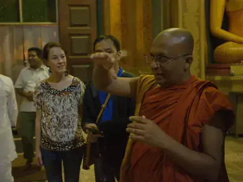 Dhammananda Conducts the Tour