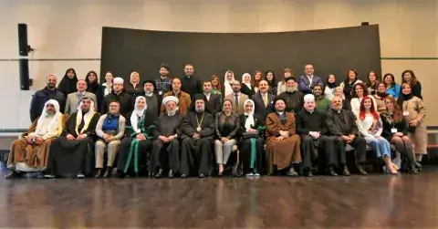 Participants of the Fellows training, She for Dialogue training and the Steering Committee Annual Meeting of the KAICIID-supported Interreligious Platform for Dialogue and Cooperation in the Arab World (IPDC) Participants of the Fellows training, She for Dialogue training and the Steering Committee Annual Meeting of the KAICIID-supported Interreligious Platform for Dialogue and Cooperation in the Arab World (IPDC)
