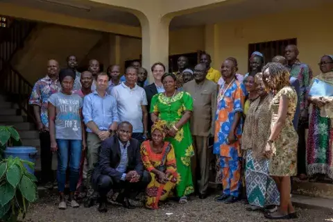 The training for the local branch offices of the interfaith platform was given by KAICIID Senior Adviser Patrice Brodeur. The offices will act as first-responders to conflict when it threatens their villages and prefectures. Photo: Nabil Kasri