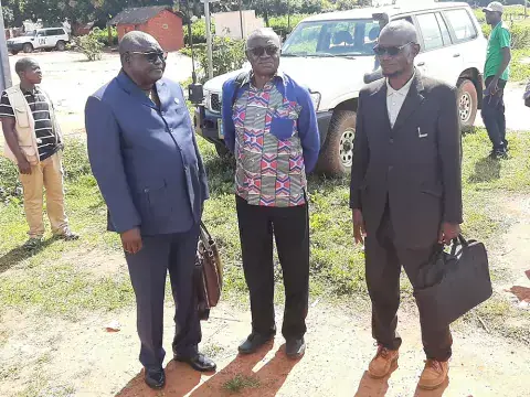 The Platform Members on the dialogue mission in Obo. Photo: Boris Yakoubou