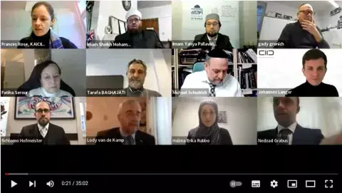 Members of the MJLC gather for an online interfaith prayer on 27 January 2022 (Photo: Screenshot) Members of the MJLC gather for an online interfaith prayer on 27 January 2022 (Photo: Screenshot)
