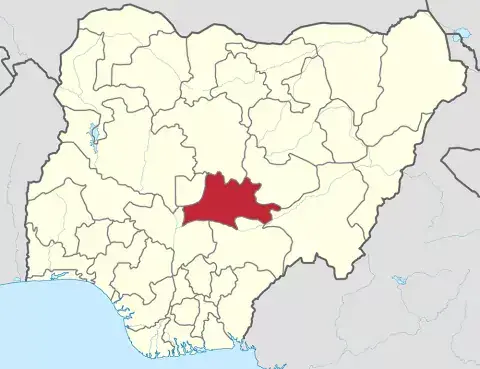 Nasawara state in central Nigeria. Map: Wikipedia