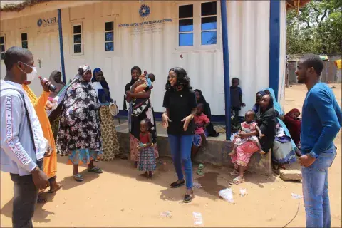 Stella Francis is raising awareness to sensitise women and children in her community on preventing the spread of the virus.