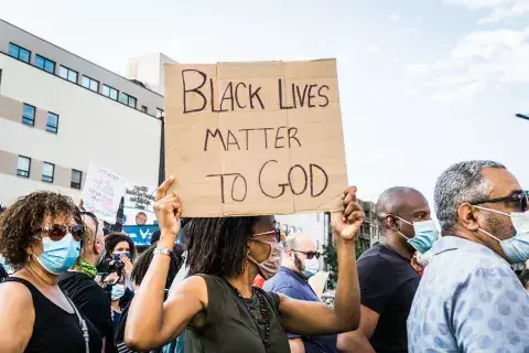 Photo by Steve Sanchez Pastors, community leaders and local church members at a prayer walk in New York