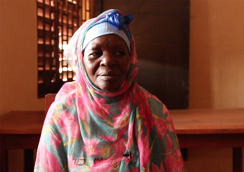 Awa Ngaina, is a Muslim resident of Bangui who fled her home in the 8th district due to violence. Photo: Kaleb Warnock/KAICIID