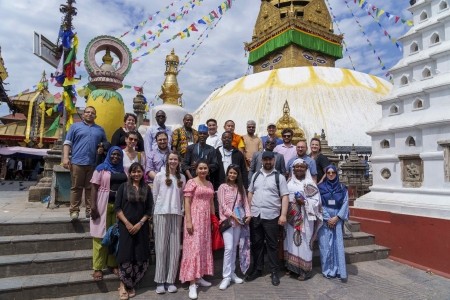 KAICIID Fellows in Kathmandu, Nepal, in May of 2022 (Photo: KAICIID/ Niranjan Shrestha)