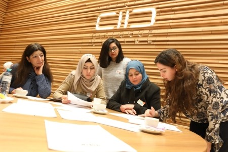 Participants at a workshop hosted by KAICIID´s "Programme for the Social Inclusion of People Seeking Refuge in Europe"