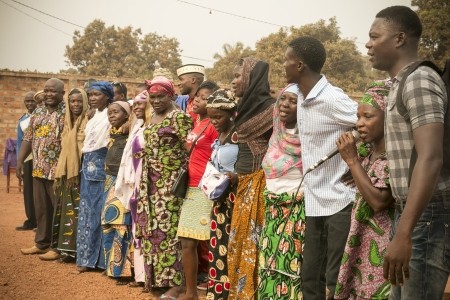 Christians and Muslims of Bangui participate in a peace march. Photo: Kaleb Warnock/KAICIID