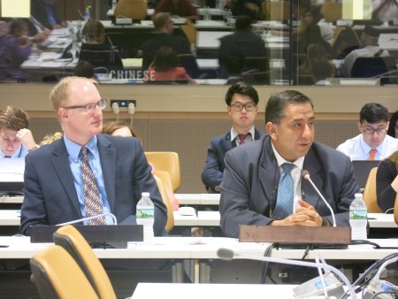 MohammedAbu-Nimerat and PaulColwell at the UN MohammedAbu-Nimerat and PaulColwell at the UN