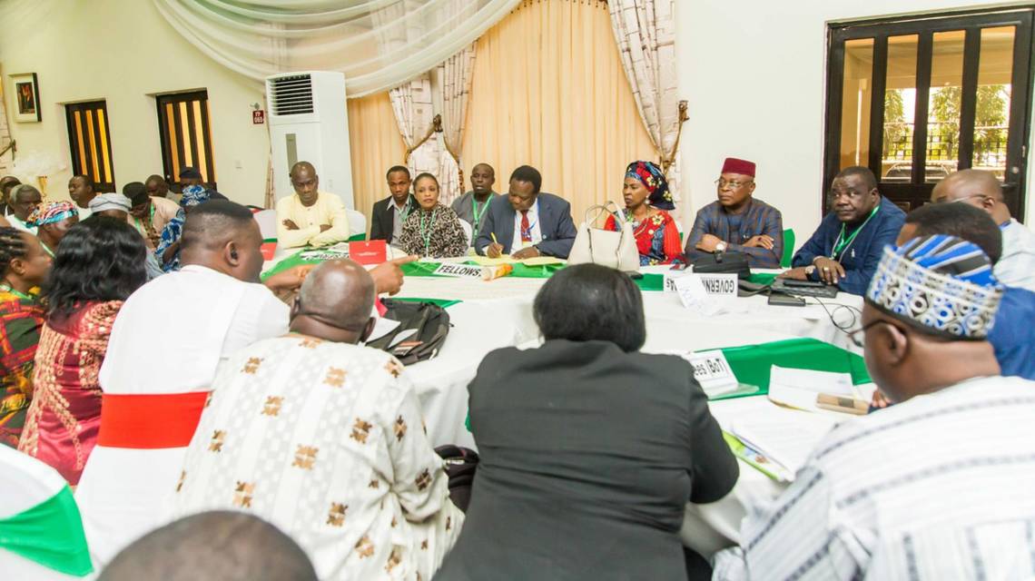 Religious and traditional leaders gather at the General Assembly of the Interfaith Dialogue Forum for Peace. Engaging local leaders is essential in conflict prevention, especially in rural societies. Photo: Godwin Oisi
