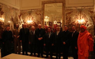 Cardinal Schoenborn Meets KAICIID Board and SG. Photo: KAICIID Cardinal Schoenborn Meets KAICIID Board and SG.